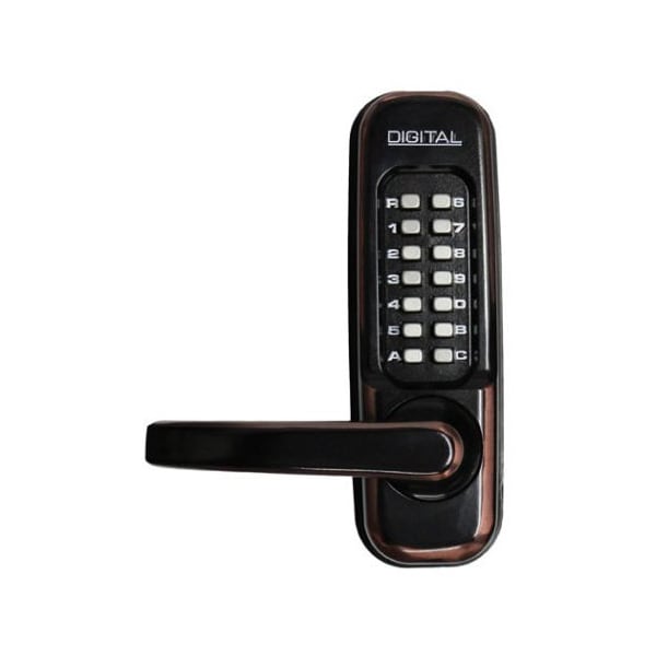 Mechanical Keyless Heavy Duty Lever Lock Single Combination Oil Rubbed Bronze